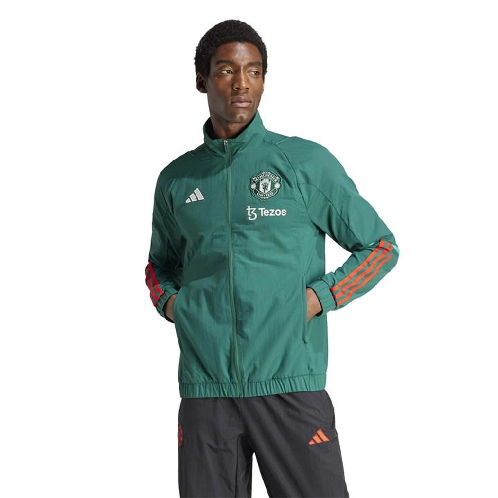 Adidas Originals Manchester United Tiro Presentation Track Top 2023 2024 Adults - Green